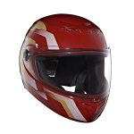 Royal Enfield Tpex Full Face Camo Mlg Helmet With Clear Visor Gloss Red, Size: M( 57-58Cm)
