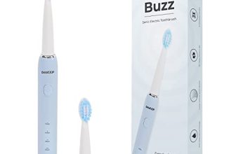 Beatxp Buzz Electric Toothbrush For Adults With 2 Brush Heads & 3 Cleaning Modes|Rechargeable Electric Toothbrush With 2 Minute Timer & Quadpacer|19000 Strokes/Min With Long Battery Life (Blue)