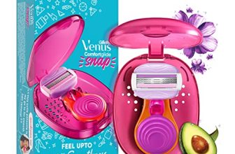 Gillette Venus Snap Hair Remover| Women Body Razor| Pack Of 1 | Compact Case|Soap Gel Bar With Avocado