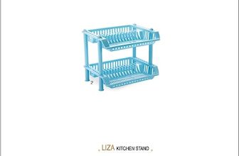 Aristo Liza2 Layer Plastic Rack For Kitchen, Offices, Home, Hospitals, Schools, Doctors, Beauty Parlour, Saloons, Color May Vary,(48.5 X 36.5 X 42Cm)