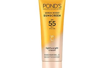 Pond’S Serum Boost Sunscreen Prevent And Fade Dark Patches With The Power Of Spf 55 And Niacinamide-C Serum 100G