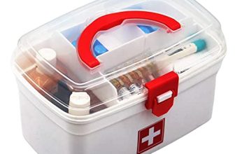 Primelife Plastic Rectangular Medicine Box, Medical Box, First Aid Box, Multi Purpose Box, Multi Utility Storage With Handle