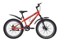 Playr #Bff 24 Inch – Fat Tyre – Single Speed – Front Wheel Shock Abs – Front And Rear Disc Brake – Fluorescent Red