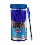 Reynolds Jiffy Gel 25 Ct Jar – Blue | Gel Pen Set With Comfortable Grip | Pens For Writing | School And Office Stationery | Pens For Students | 0.5 Mm Tip Size