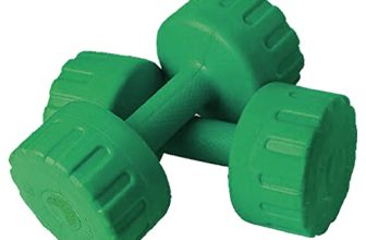 Aurion Pvc Dumbbells – Green (1 Kg X 2), (Set Of Two) | Premium Hand Weight Dumbbell | Exercise And Fitness Training Equipment For Home And Gym Use | Full Body Workout | For Men And Women