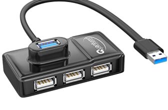 Quantum 4 Port Usb Hub (1 Port 3.0 & 3 Port 2.0) With High Speed Data Transfer, Plug Play Usage, Compatible With Laptop, Pc And Other Usb-A Devices, Qhm7532 (Black)