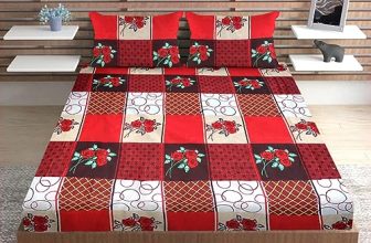 Urban Magic 100% Microfiber Printed Red Double Bedsheet With 2 Pillow Covers, Size – 215 X 210 Cm, Pack Of 1