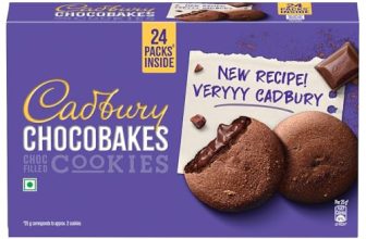 Cadbury Chocobakes Chocfilled Cookies, 300 G