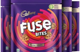 Cadbury Fuse Peanut & Caramel Filled Chocolate Home Treats, 108.5G, Pack Of 4