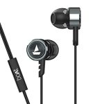 Boat Bassheads 122 Wired In Ear Earphones With Heavy Bass, Integrated Controls And Mic (Gun Metal)