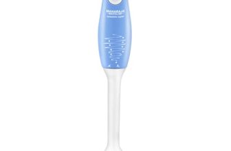 Maharaja Whiteline Hb-129 175 Watt Hand Blender, Stainless Steel Blades, Long Lasting Performance With 175W Motor, Detachable Anti Splash Plastic Foot (Blue And White, 175 Watt)
