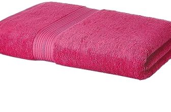 Status Towels For Bath, Towels For Bath Large Size | 300Gsm | Bath Towel For Men/Women, Bathing Towel, Towels For Bath Women/Men, Terry 100% Cotton 1 Pc (Red)
