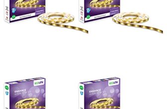 Ecolink 25-Watt Led Strip Light Red (60 Leds, Pack Of 4)