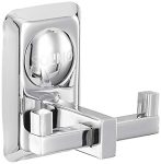 Amazon Brand – Solimo Pin-Ton Stainless Steel Robe Hook (White,Pack Of 1)