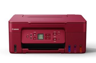 Canon Pixma Megatank G3770 Red All-In-One (Print, Scan, Copy) Wifi Inktank Colour Printer (Black 6000 Prints And Colour 7700 Prints) For Home And Office