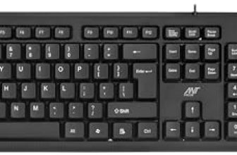 Ant Value Fkbri01 Wired Usb Multi-Device Keyboard  (Black) Om100 Wired Optical Mouse, 1200 Dpi 3 Button Corded Computer Mouse,Gaming Mouse Office Home Optical Ergonomic Mouse