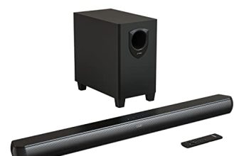 F&D Ht-350 220W 2.1 Channel Bluetooth Soundbar With Wireless Subwoofer & Remote, Powerful Bass, Bright Led Display, Hdmi Arc, Optical, Usb