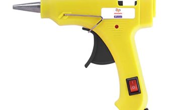 Asian Paints Trucare Glue Gun 20W | On-Off Switch & Led Light | Repairs Toy Model, Plastic, Wood & Metal Products | Easy Grip – 20 Watt | Use With 7Mm Glue Sticks
