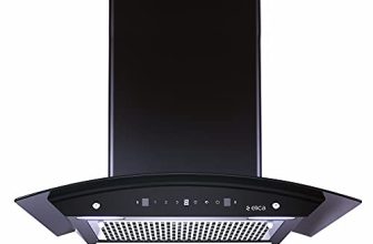 Elica 60 Cm 1200 M3/Hr Filterless Autoclean Kitchen Chimney With 15 Years Warranty (Wdfl 606 Hac Ltw Ms Nero, Touch + Motion Sensor Control, Black)
