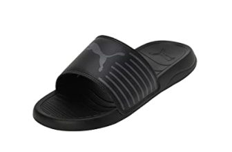 Puma Unisex-Adult Geo Black-Cool Dark Gray Slide Sandal – 7 Uk (39453801)