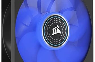 Corsair Ml120 Led Elite, 120Mm Magnetic Levitation Blue Led Fan With Airguide, Single Pack, Black