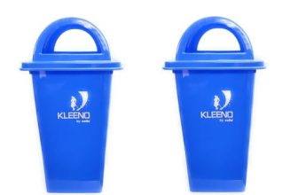 Cello Kleeno Plastic Garbage Dustbin With Dome Lid 110 Ltr (Blue/Blue) Combo