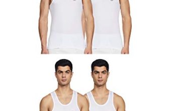 Lux Venus Men’S Cotton Vest (Pack Of 4) (8904209873941_Venus_Wh_Rn_85_White)