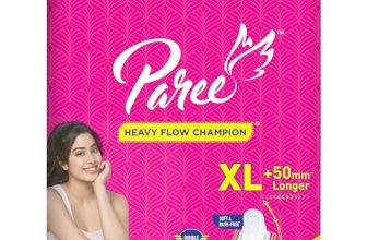 Paree Soft & Rash Free Sanitary Pads For Women|Xl- 40 Pads|Quick Absorption|Heavy Flow Champion|Double Feathers For Extra Coverage|Gentle Fragrance|Leakage-Proof|Skin Friendly