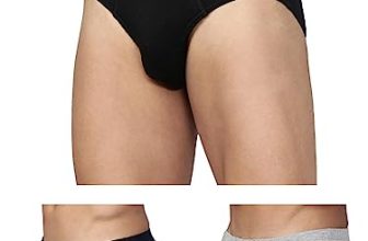 Levi’S Men’S Cotton Style #011 Comfort Regular Fit Solid Brief (Pack Of 3) (#011-Brief-Lt Gmel/Blk-P3_Lt, Dk. Grey Melange,Black_M)