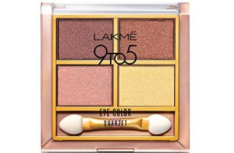 Lakme 9 To 5 Eyeshadow Palette, Desert Rose, Shimmer Eye Shadow Quartet With 4 Shades For A Day To Night Look – Eye Makeup Kit, 7 G
