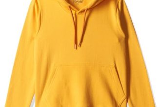 Clotth Theory Girl’S Cotton Neck Hooded Sweatshirt (Ctglhd_023_Mustard1_13-14 Years)