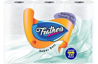 Feather’S 2 Ply Toilet Tissue Roll Ultra-Soft With 1440 Pulls (6 In1 Saver Pack Tissue Roll In 1 Pack)