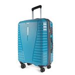 Aristocrat Airpro 76 Cms Large Check-In Polypropylene Hardsided 8 Wheels Luggage/Suitcase/Trolley Bag- Coral Teal Blue