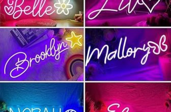 Friendskart Custom Led Neon Signs, Handmade Personalised Large Neon Lights Sign For Bedroom Wedding Birthday Party Home Wall Decor Bar Salon Neon Light Sign ( Only 1 Letters ( 6 X 6 Inch))