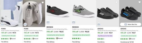 Loot : Branded Men’s Shoes Starts @‎675.Adidas : Puma : Reebok :