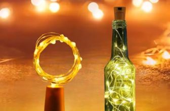 Desidiya® Bottle Lights With Cork – Mini Copper Wire Battery Operated String Decorative Fairy Lights With 20 Leds (Warm White) – Pack Of 1