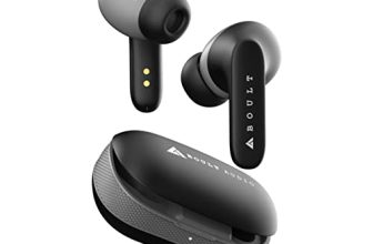Boult Audio Z20 Truly Wireless Bluetooth Ear Buds With 51 Hours Playtime, Zen™ Clear Calling Enc Mic, Made In India, Low Latency Gaming, Rich Bass Drivers, Ipx5, Tws Earbuds Bluetooth Wireless (Black)