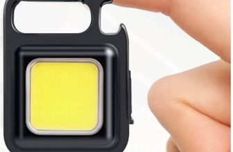 Arto Keychain Led Light 2-Hours Battery Life With Bottle Opener, Magnetic Base And Folding Bracket Mini Cob 1000 Lumens Rechargeable Emergency Light For Fishing,Walking, Camping (Pack Of 1)