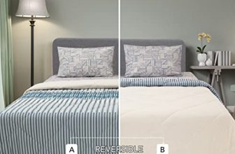 Sleepx 100% Soft Mercerised Cotton Reversible Microfiber Comforter – Diamond Quilting- Single 88″X60″ – Blanc De Blanc