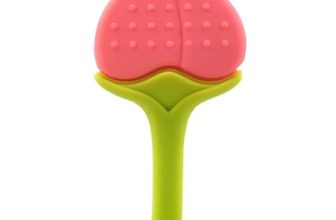 Glun® Silicone Baby Teething Fruit Shape Toy For 0-12 Months, 1 Piece Bpa Free Silicone Soothing Teether Soft & Safe Gum Relief Toy Pack Of 1