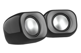 Hp Dhs-2111 Wired Speaker, 2-Channel Surround Sound, 3.5Mm Aux Connectivity, Pc And Phone Compatible, Easy Volume Controls, 1-Year Warranty, 0.27 Kg, Black, 8C575Aa