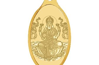 Whp Jewellers 24Kt (999) 2 Gram Goddess Lakshmi Yellow Gold Lakshmi Pendant