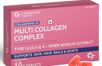 Carbamide Forte Hydrolyzed Multi Collagen Peptide With All 5 Types Of Collagen Including Type I, Ii, Iii, V & X Collagen Powder – 10 Tablets