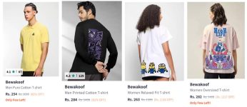 Myntra : Upto 85% Off On Bewakoof Clothing.Men : Women :