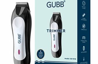 Gubb Gb-9018 Instant Skin Beard Trimmer – 360 Degrees Rotating Blades With 5 Level Settings, Durable, Cordless & Handy With Usb Charging, Charing Indicator, Hassle Free, No Skin Irritation