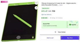 🔥LOOT : Writing Pad at ₹56👉⚡️Apply Coupon & Grab Fast