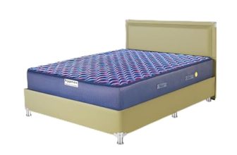 Hypnos Caspio Ortho 8 Inch Medium Firm King Size Bonnell Spring Mattress Navy Blue | 78X48X8