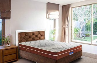 Peps Restonic Opulence Euro Top 10 Inch Queen Size Bonnell Spring Mattress (Light Blue 78X66X10) Get Free Pillow
