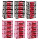 Saree Covers With Zip Non Woven Fabric/Wardrobe Organizer For Clothes/Cloth Storage Bags/Large Size Transparent Window Clothing Storing Bag/Combo Pack Garments Cover/ (Black/Pink) Set Of 24