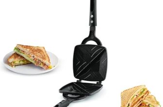 Aadhik 2-Cut Gas Sandwich Toaster – Nonstick Grill, Stay-Cool Handles. Perfect For 2-Cut Crispy Sandwich Maker Manual
